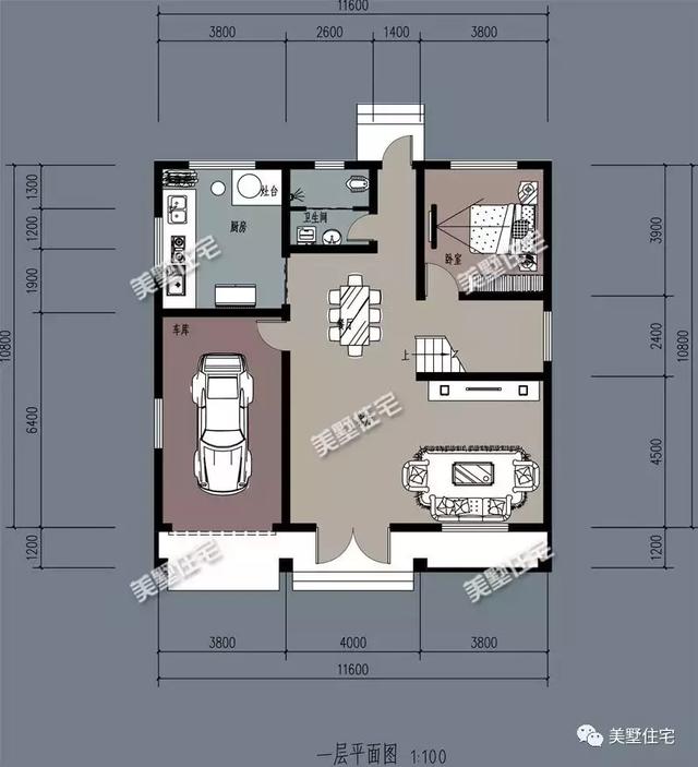 帶土灶的5個農(nóng)村自建房設(shè)計圖戶型，爸媽看了一定喜歡