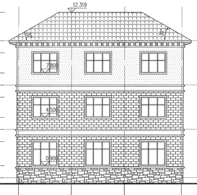 三層豪華復(fù)式別墅設(shè)計圖，挑空客廳+旋轉(zhuǎn)樓梯