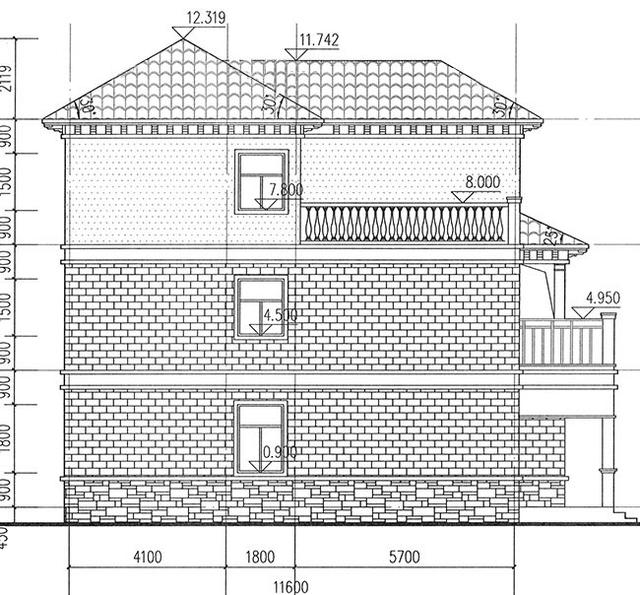 三層豪華復(fù)式別墅設(shè)計圖，挑空客廳+旋轉(zhuǎn)樓梯