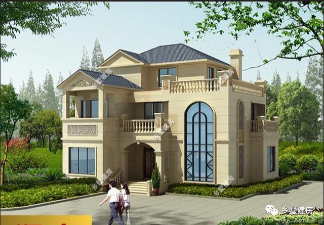 兩款別墅設計圖紙，兩層的精致，三層的大氣