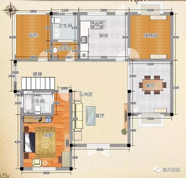 推薦這款二層帶小院的別墅，戶型美觀大方，布局合理，適合農村自建