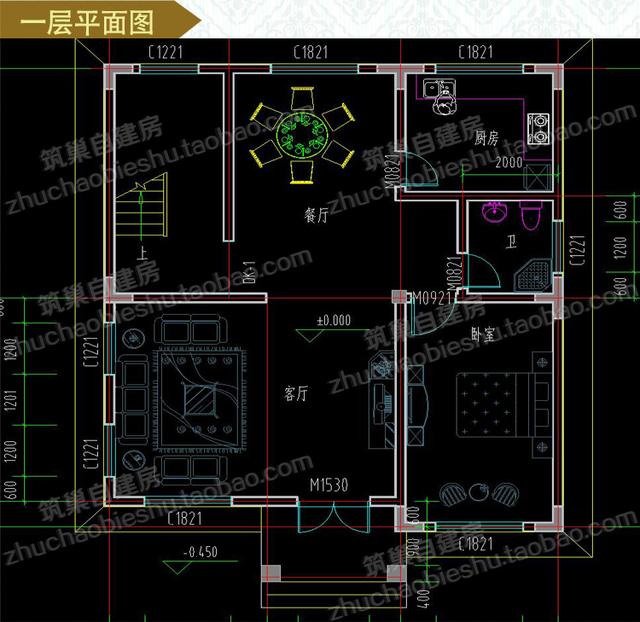 25萬三層簡歐實用自建房全套施工圖，9×11米，戶型設計簡潔大氣