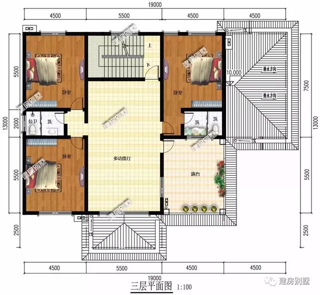 四層農村自建房設計圖，室內的布局方式大多數人都說不錯