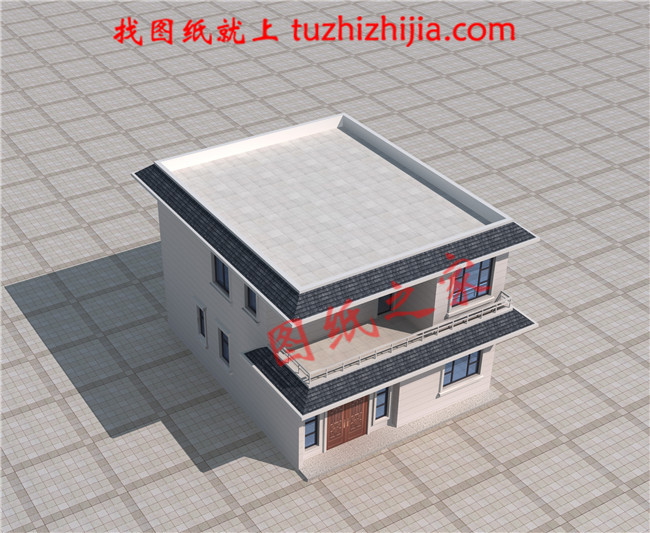 10萬內2層小洋樓設計圖,平屋頂,戶型設計合理