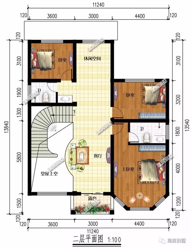 兩款農村自建房設計圖，外觀不僅相似，而且很美，造價也不高