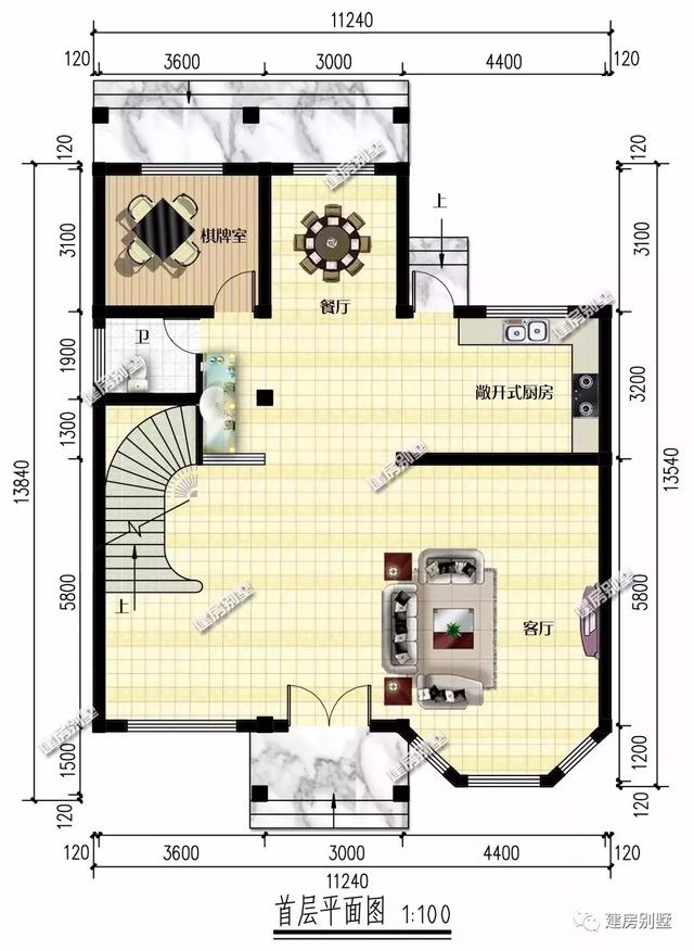 兩款農村自建房設計圖，外觀不僅相似，而且很美，造價也不高