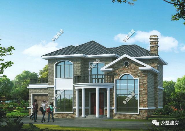這款雙拼別墅設計圖適合家里有兩個兒子的家庭建造