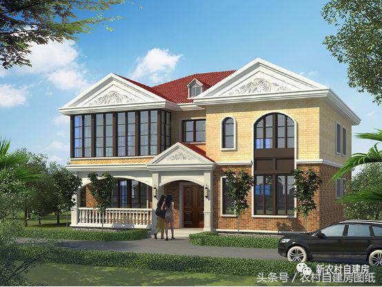 這款別墅設計圖，外觀精美，內部布局實用，結構堅固，臺風來了也不怕
