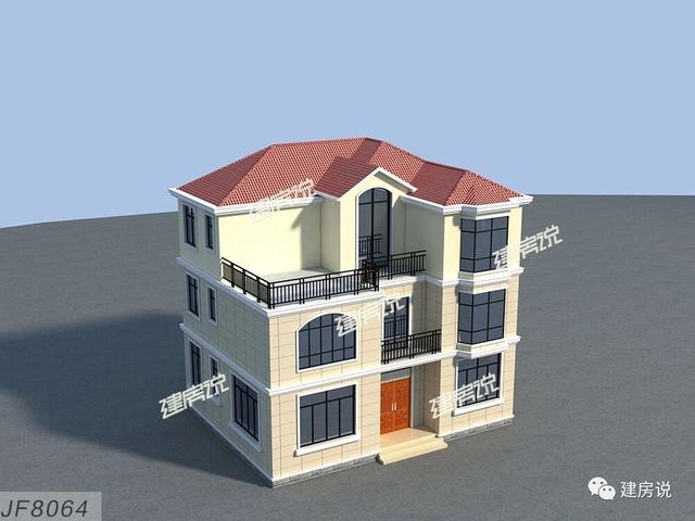 這款別墅設(shè)計(jì)圖在農(nóng)村非常受歡迎，外觀非常時(shí)尚，典型的歐式風(fēng)格，符合現(xiàn)在農(nóng)村的主流審美