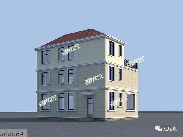 這款別墅設(shè)計(jì)圖在農(nóng)村非常受歡迎，外觀非常時(shí)尚，典型的歐式風(fēng)格，符合現(xiàn)在農(nóng)村的主流審美