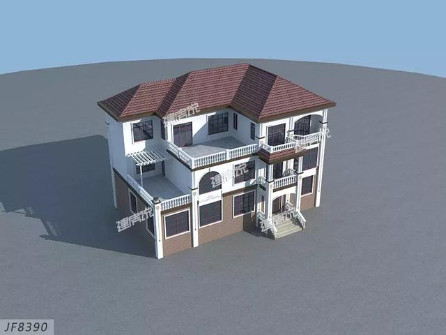 私人定制的三層歐式別墅設(shè)計圖，建棟漂亮別墅來享受生活吧