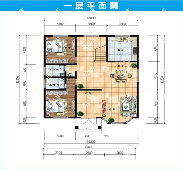 農(nóng)村三層別墅設(shè)計(jì)圖，外觀低調(diào)，內(nèi)置布局足夠滿足農(nóng)村家庭的日常生活