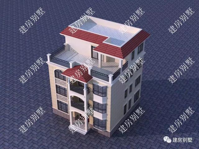 四層自建房設(shè)計圖，平屋頂+飄窗，外觀精美，室內(nèi)布局實(shí)用