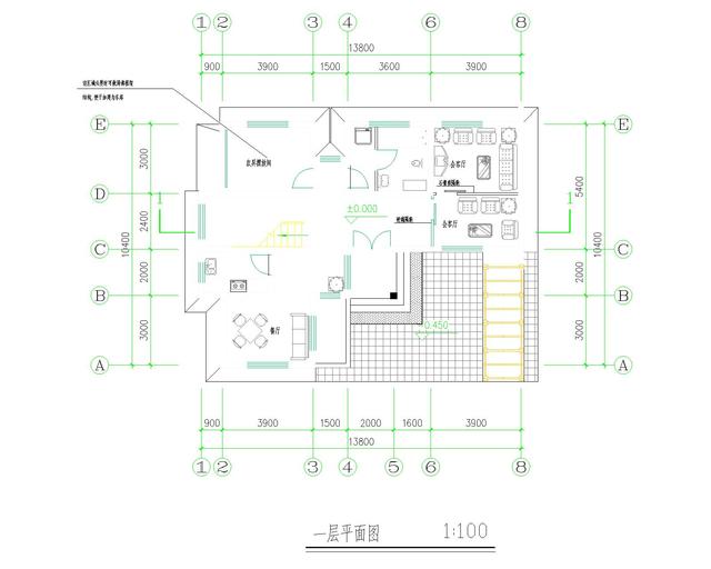 新中式農村三層自建房設計圖紙帶外觀圖，占地110平方米
