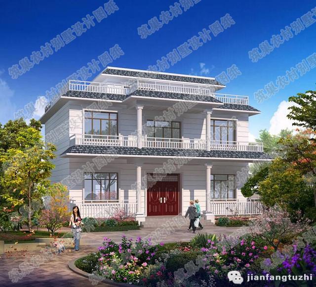 給大家挑選了3款二層農村自建房全套CAD設計施工圖（附效果圖）