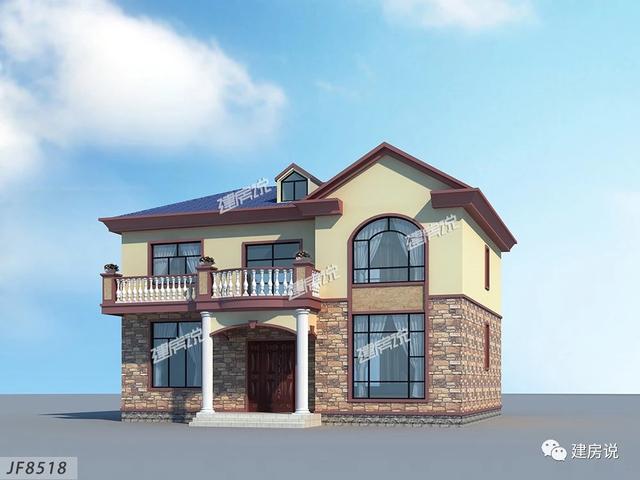 有宅基地一定要蓋一棟別墅，這款二層別墅設計圖推薦給你