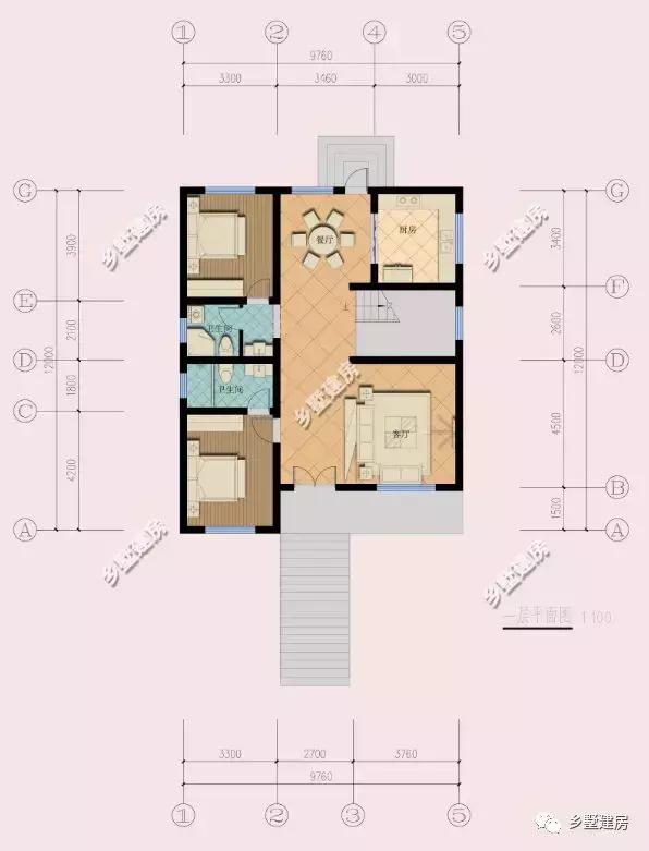 一款帶地下室的農(nóng)村別墅設(shè)計圖，簡單大方，不宜過時