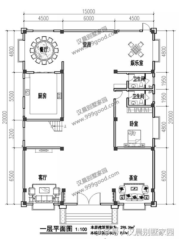 新中式經(jīng)典現(xiàn)代別墅設(shè)計圖，帶游泳池，簡直就是夢想中的房子