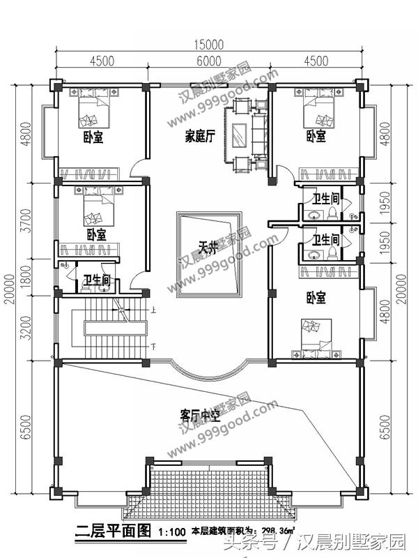 新中式經(jīng)典現(xiàn)代別墅設(shè)計圖，帶游泳池，簡直就是夢想中的房子