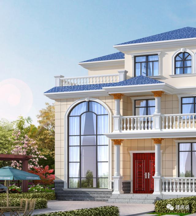 私人訂制的三層別墅設(shè)計圖，外型清新靚麗，空間利用的很合理