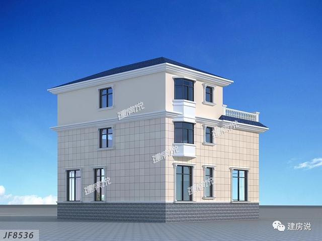 私人訂制的三層別墅設(shè)計圖，外型清新靚麗，空間利用的很合理