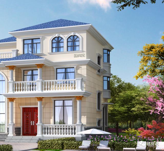 私人訂制的三層別墅設(shè)計圖，外型清新靚麗，空間利用的很合理