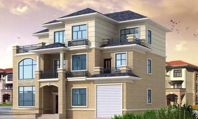 三層小別墅設計圖方案，施工便利，建成之后，必定會成為村里的一大亮點