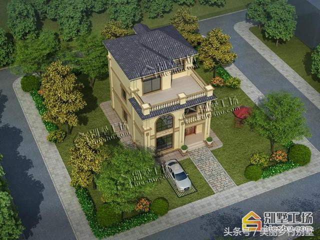 小宅基地的福音來啦，占地不到100平三層別墅設計圖，不來一套么