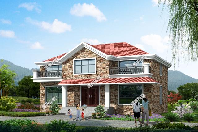 3款二層農(nóng)村別墅設(shè)計(jì)圖，開間13米，款款都精致