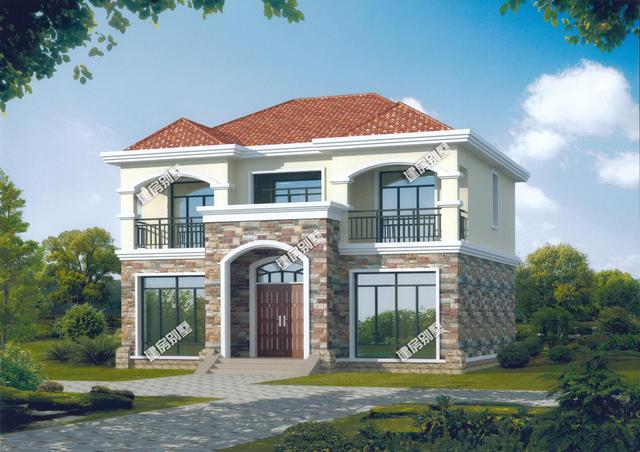 3款二層農(nóng)村別墅設(shè)計(jì)圖，開間13米，款款都精致