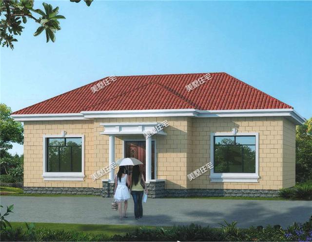 7款最受農村歡迎的一層別墅設計圖，美觀洋氣，施工簡單