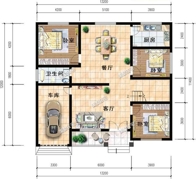 7款最受農村歡迎的一層別墅設計圖，美觀洋氣，施工簡單