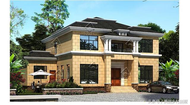 又到了建房的好時節了，看看這款35萬二層實用農村別墅設計圖