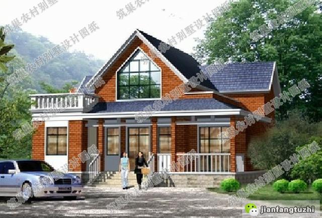 5款二層農村自建房全套設計施工圖，占地面積約170平方米