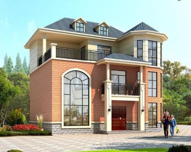 開間12米的兩款三層別墅設計圖，功能齊全，居住舒適