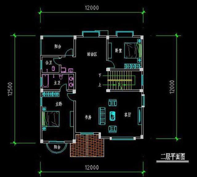 開間12米的兩款三層別墅設計圖，功能齊全，居住舒適