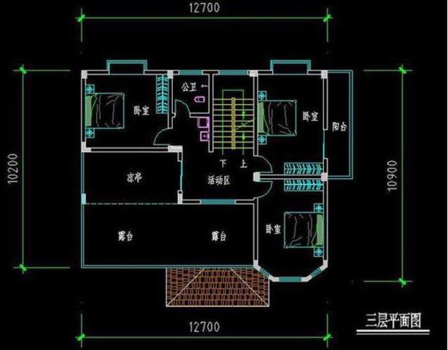 開間12米的兩款三層別墅設計圖，功能齊全，居住舒適