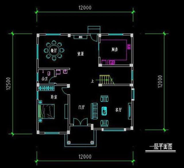 開間12米的兩款三層別墅設計圖，功能齊全，居住舒適