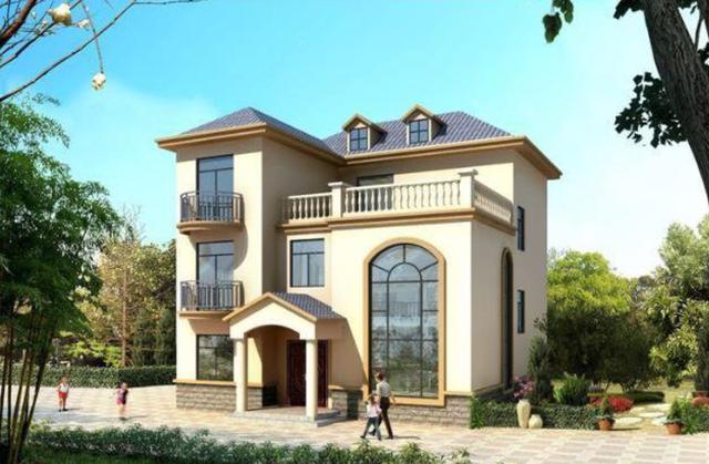 開間12米的兩款三層別墅設計圖，功能齊全，居住舒適