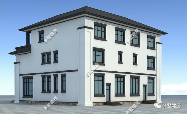 中國風臨街帶商鋪、辦公、住家和出租為一體的別墅設計圖