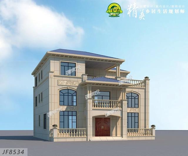 三層歐式別墅設計圖，設計精美，溫馨舒適，大氣典雅！