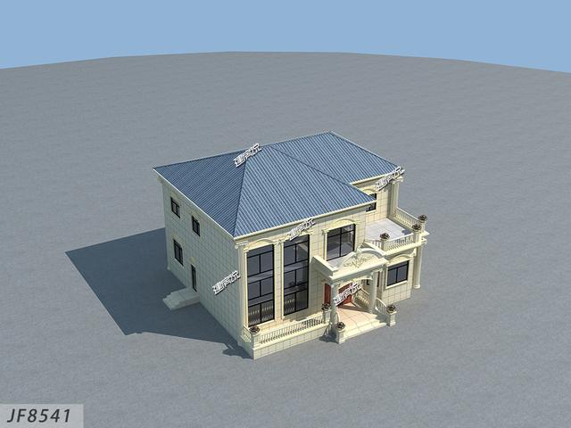 二層歐式別墅設計圖，很漂亮，建一棟在村里，一定是最耀眼的那一棟！