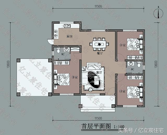 占地135平的一層簡(jiǎn)歐別墅設(shè)計(jì)圖,外觀時(shí)尚大氣,生活功能一應(yīng)俱全,適合農(nóng)村自建。