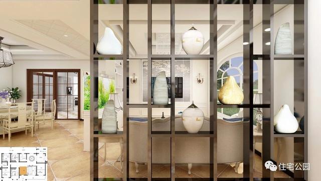 10×18米一層北歐風別墅設計圖，帶車庫，清新自然，布局靈巧方便。