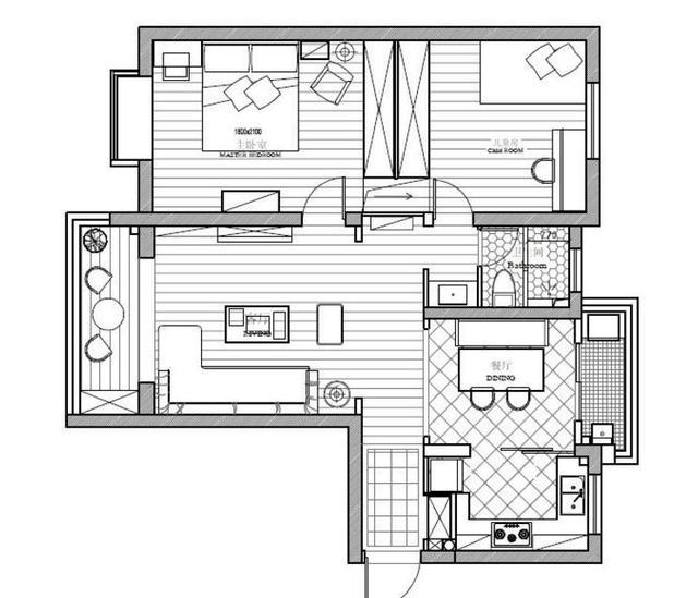 98平新房簡美風格裝修完成，尤其是電視墻造型，做成了一個假壁爐，超美！