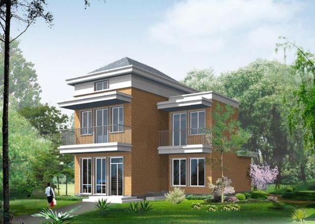 占地80平的二層設計圖，帶閣樓，滿足三口之家的生活。