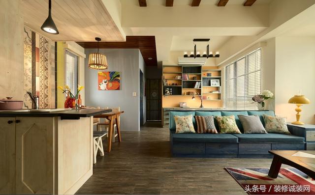 86㎡條田園風裝修，享受寧靜安逸的幸福感、悠閑慵懶的自由感。