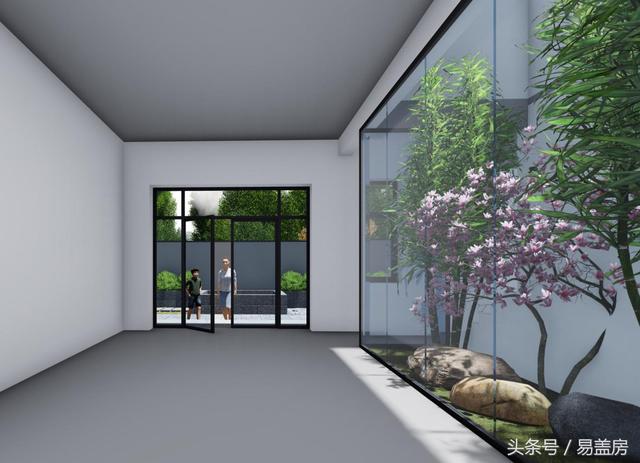 17.9m×12.2m二層新中式別墅設計圖，帶樓梯天井+4大露臺，造價48萬。