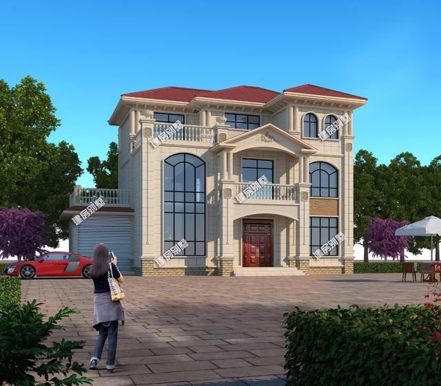 三棟三層別墅設(shè)計(jì)圖，帶獨(dú)立車(chē)庫(kù)設(shè)計(jì)+客廳挑空，真叫我們難以抗拒！