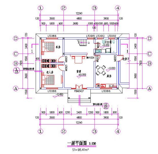 12×9米三層農村別墅設計圖，帶閣樓，簡約大氣經濟實用，適合農村建房。